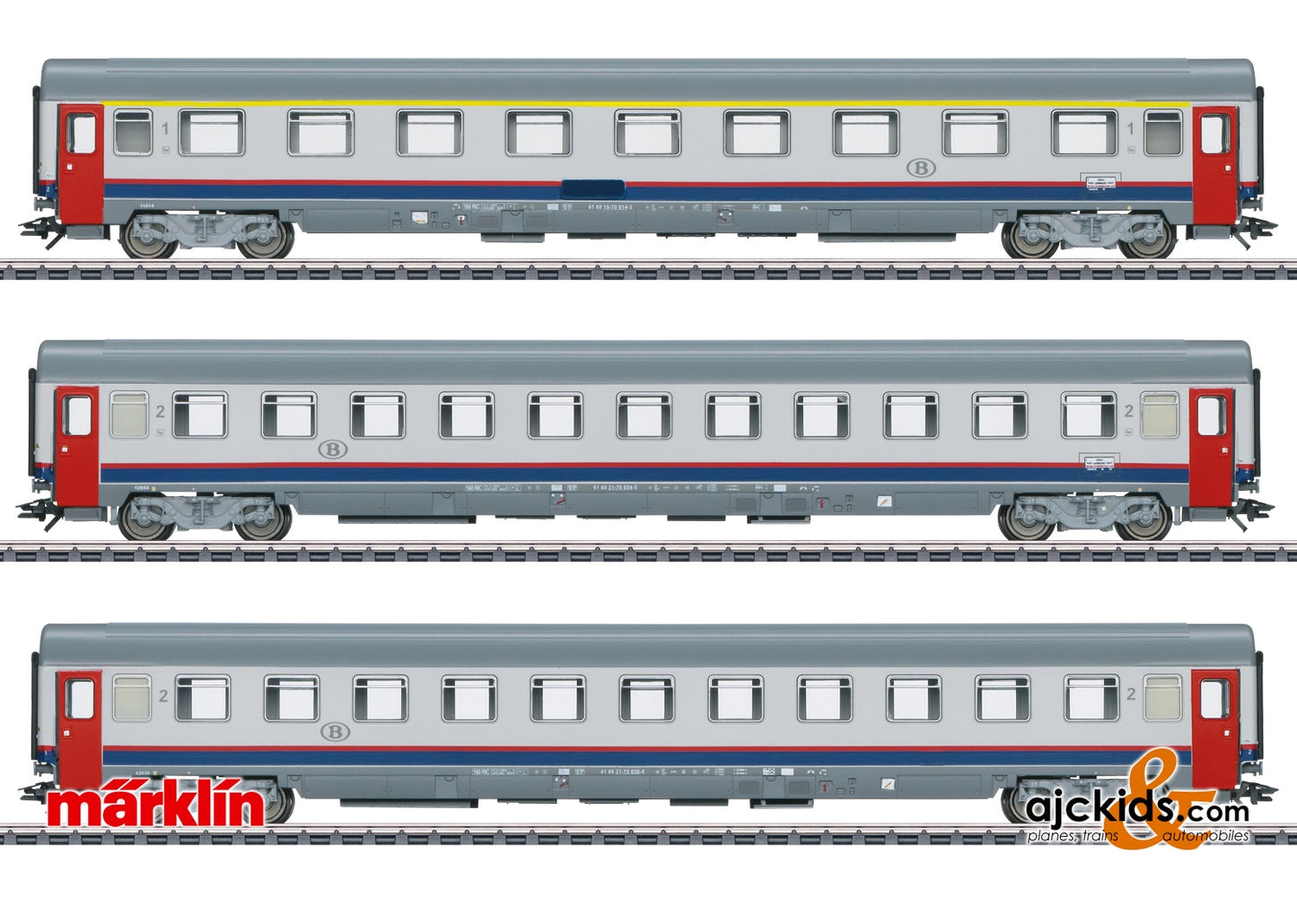 Marklin 43523 - EC 90 Vauban Express Train Passenger Car Set