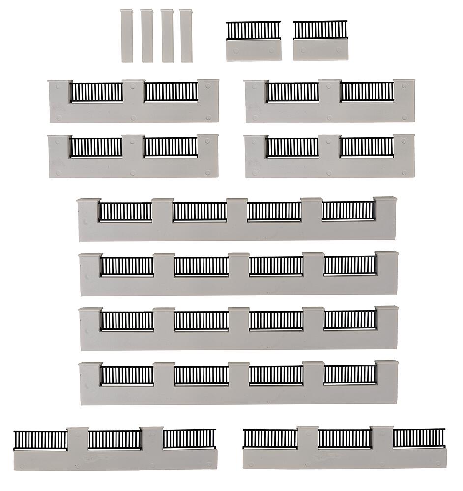 Faller 180419 - Wall fence, EAN: 4104090804190