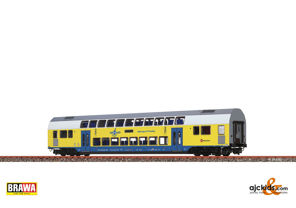 Brawa 44579 - H0 Double-Deck Middle Wagon 2nd class Metronom (RE 3 Hamburg Hbf)