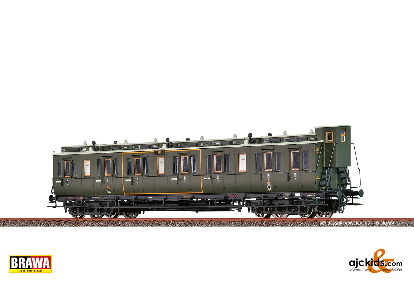 Brawa 45267 - H0 Compartment Coach AB4 K.P.E.V.