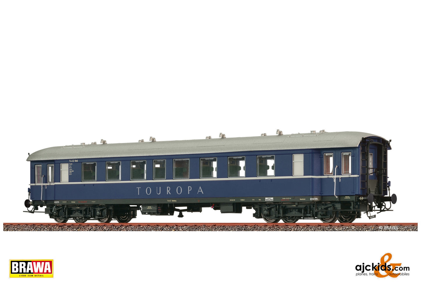 Brawa 46208 - Passenger Coach C4ywe "Touropa" DB