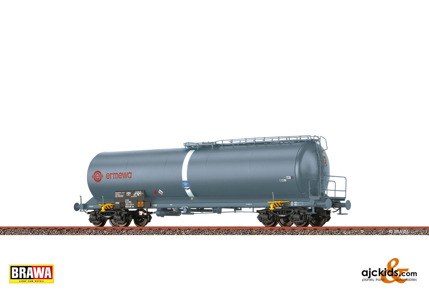 Brawa 50158 - H0 Tank Car 4-axle Zas Ermewa