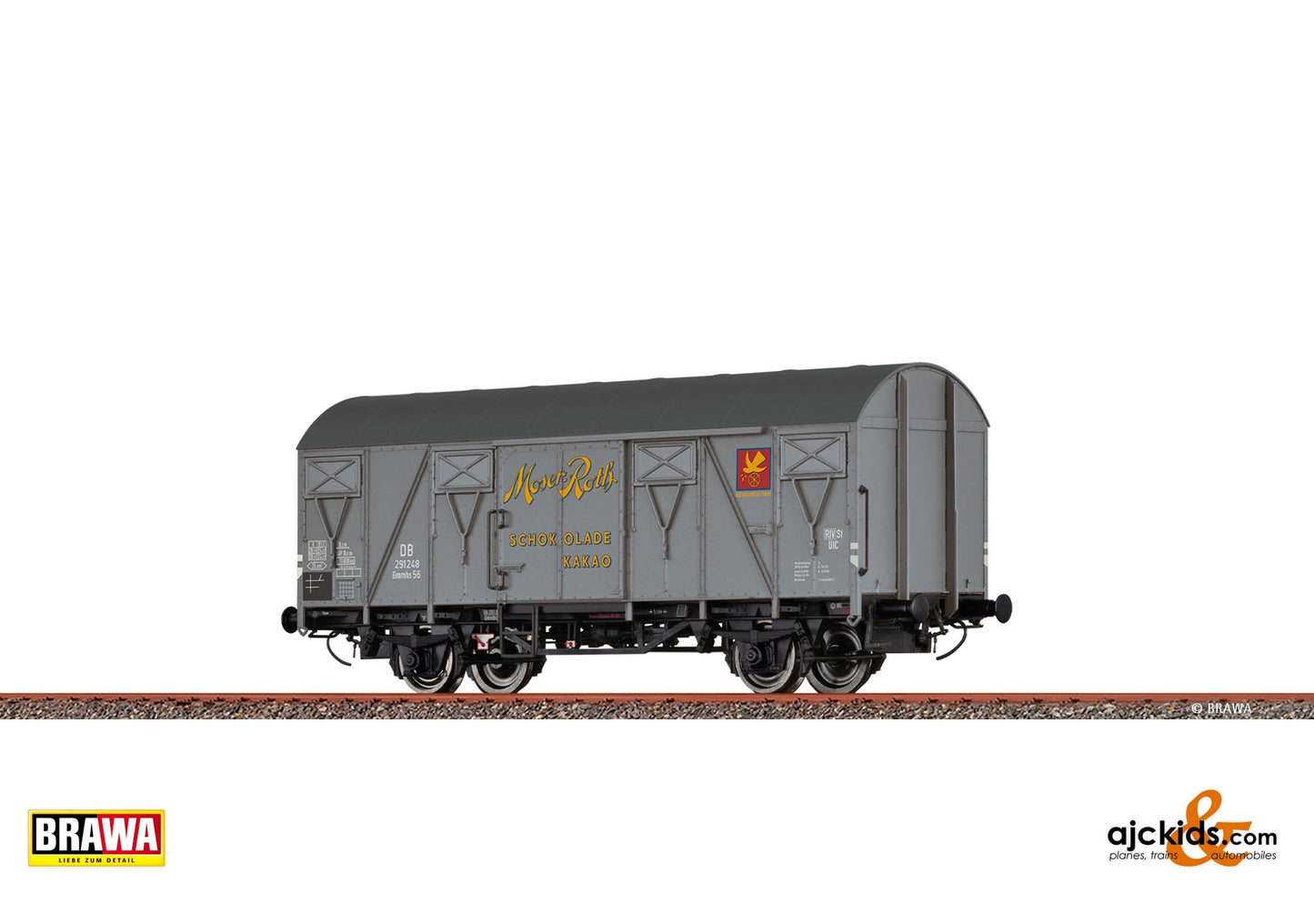 Brawa 51372 - H0 Covered Freight Car Gmhs55 "Moser Roth" DB