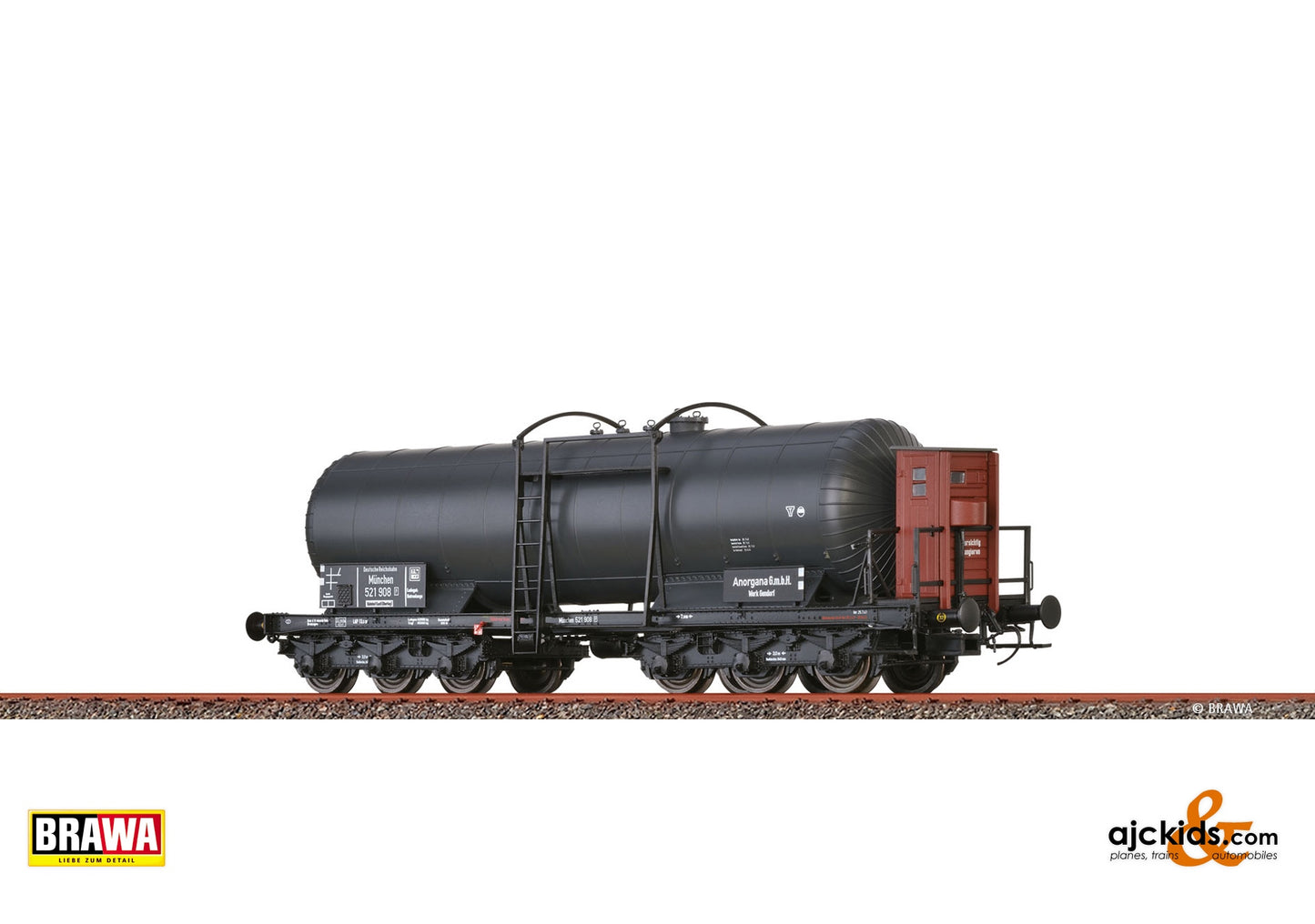 Brawa 58220 - H0 Tank Car 6-axle ZZ "Anorgana" DRG