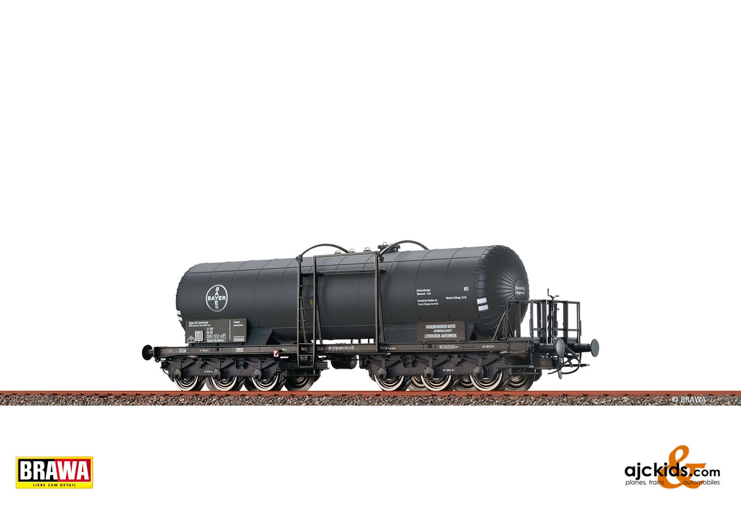 Brawa 58222 - H0 Tank Car 6-axle ZZ "Bayer" DB