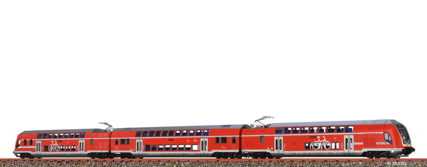 Brawa 70188 - H0 TWINDEXX Vario® Double-Deck Train DB AG, set of 3 (RE 5 Berlin Südkreuz)