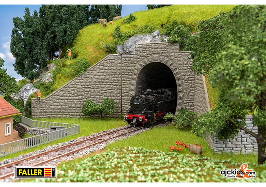 Faller 120576 - 2 Tunnel portals, 1-track, EAN: 4104090205768