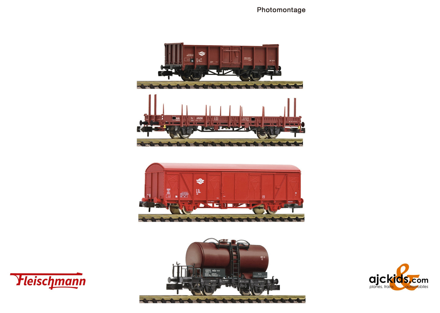 Fleischmann 6660096 4 piece set: Goods train, MAV