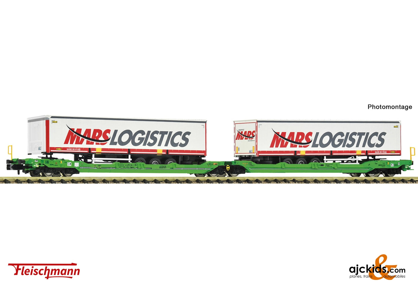 Fleischmann 6660102 - Articulated double-pocket wagon T3000e, CFL Cargo