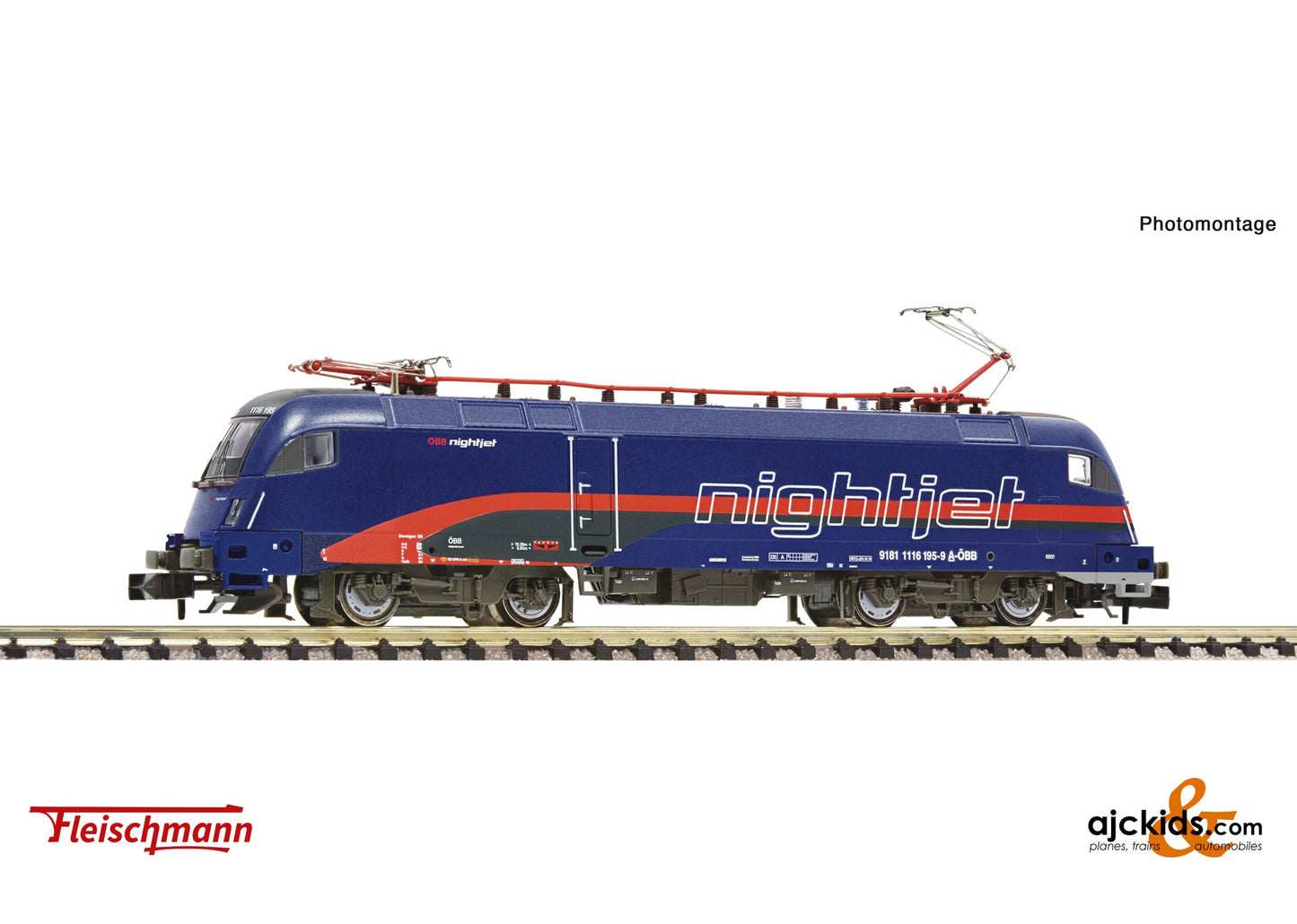 Fleischmann 7560039 Electric locomotive 1116 195-9 "Nightjet", ÖBB