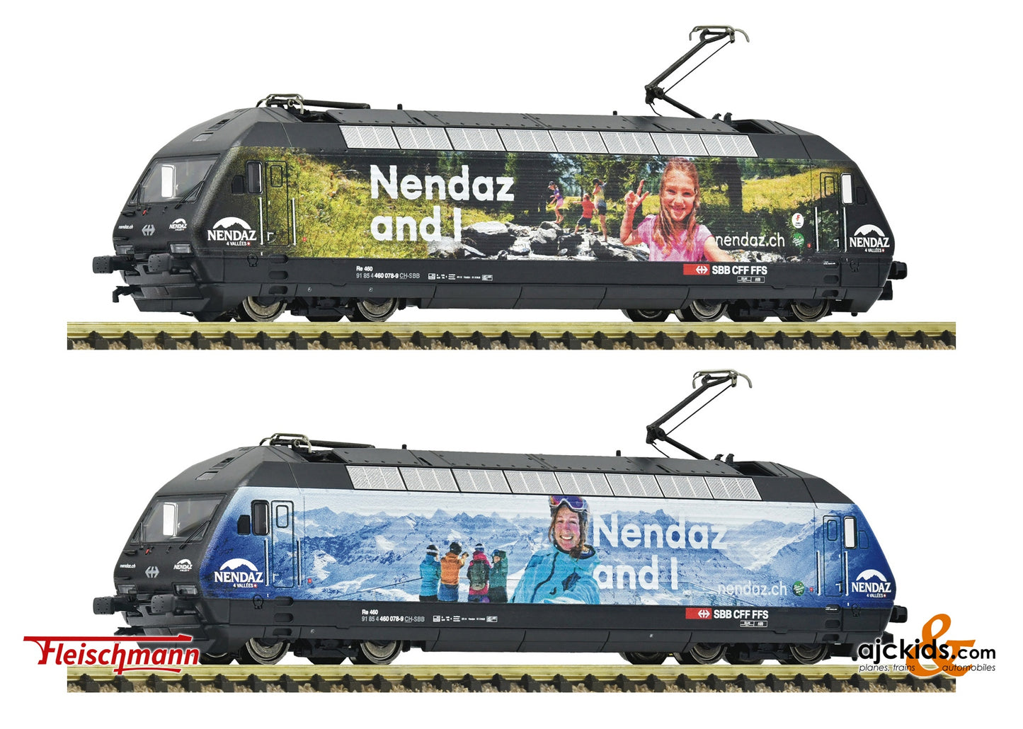 Fleischmann 7560053 Electric locomotive 460 078-9 "Nendaz", SBB