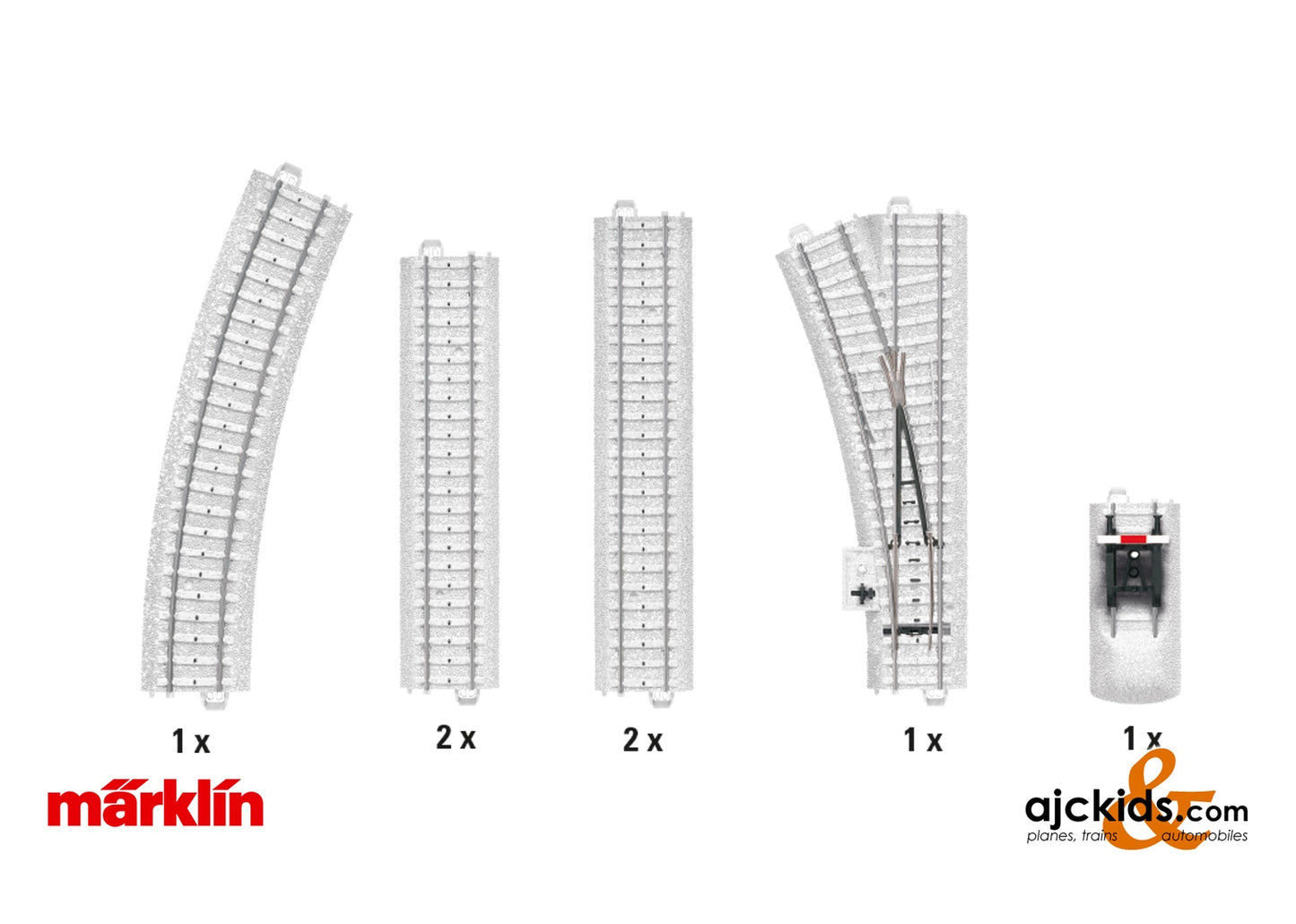 Marklin 20124 C Track Ex. Set "Sno-Cvd Trk" at Ajckids.com