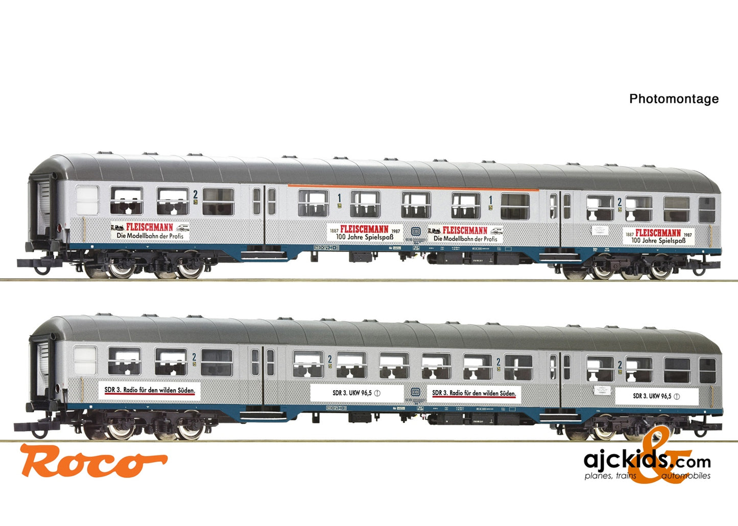 Roco 6200206 - 2 piece set: Commuter coaches, DB