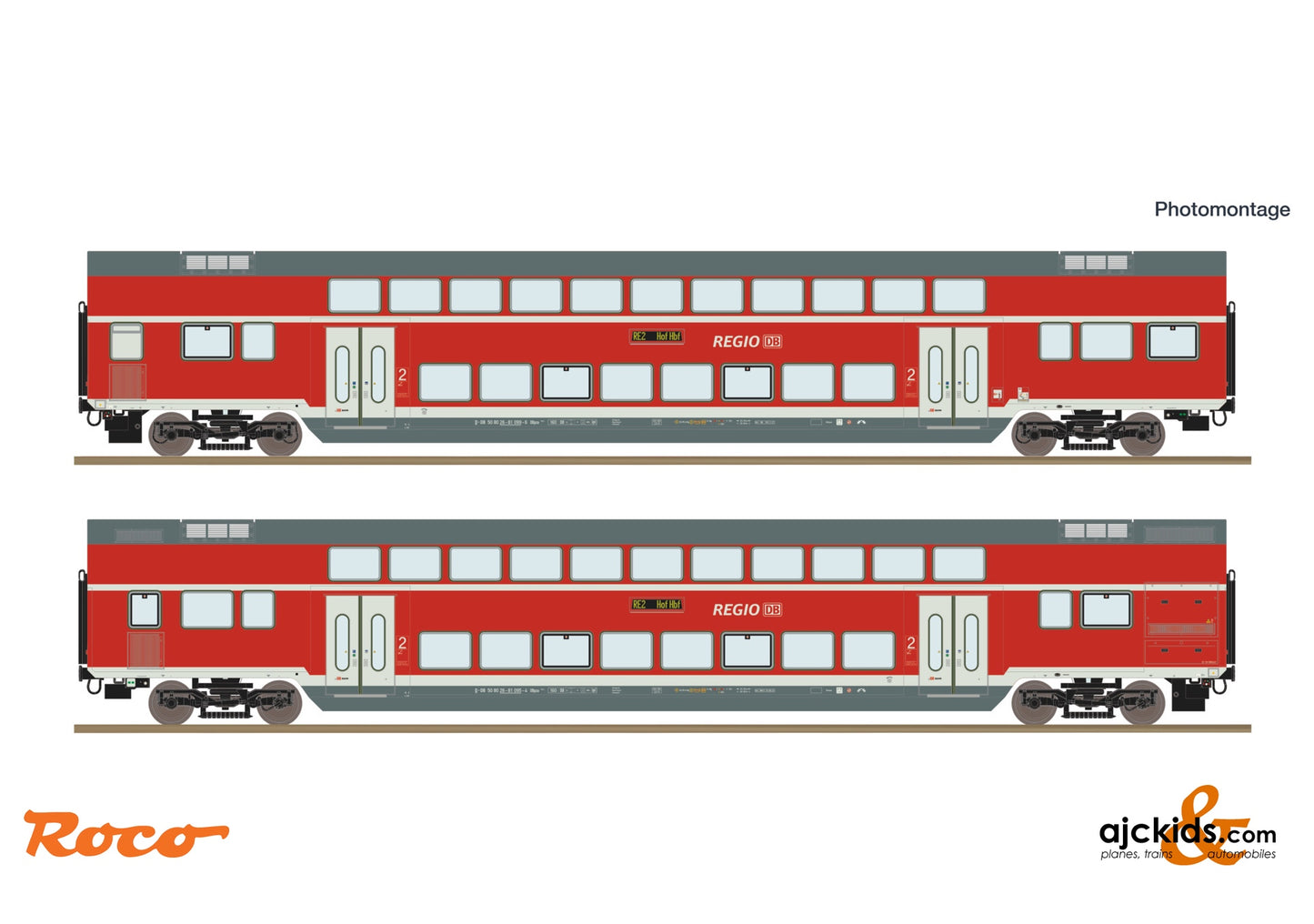 2 piece set: Double-deck coaches, DB AG