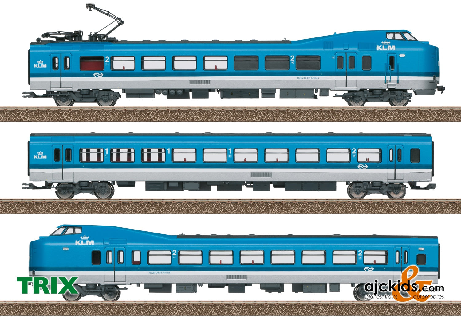 Trix 22396 - Class ICM-1 Koploper Electric Rail Car Train – Ajckids