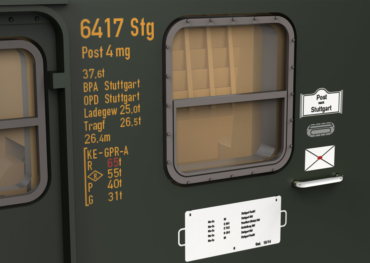 Trix 18660 - German Federal Postal System Mail Car