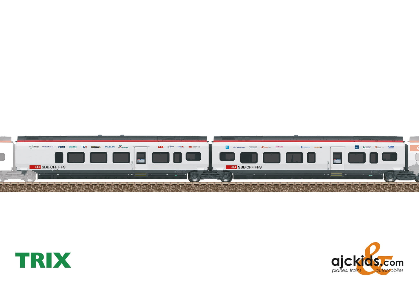 Trix 23285 - Add-On Car Set 2 for the Class RABe 501 Giruno