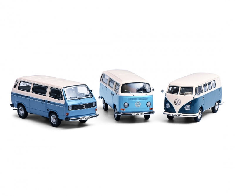 Schuco 450374400 3 piece Set VW TRANSPORTER 1:43 – Ajckids