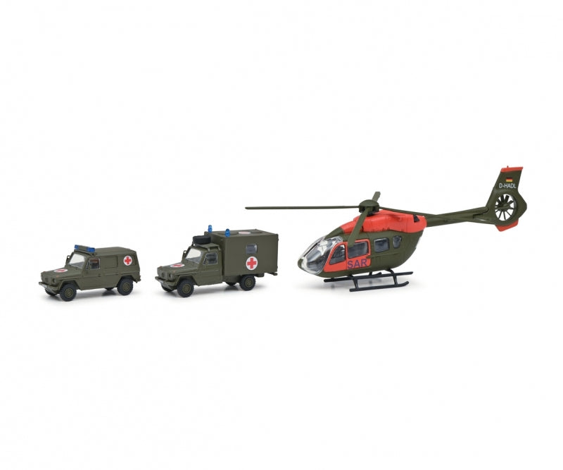 Schuco 452663500 - 3 piece Set „Military SAR“ 1:87 at Ajckids.com