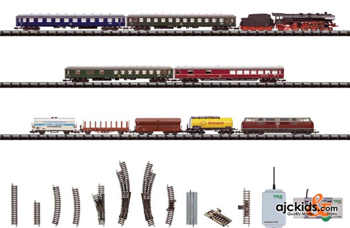 Trix 11120 - Digital Mega Starter Set with 2 Trains and Mobile Station.