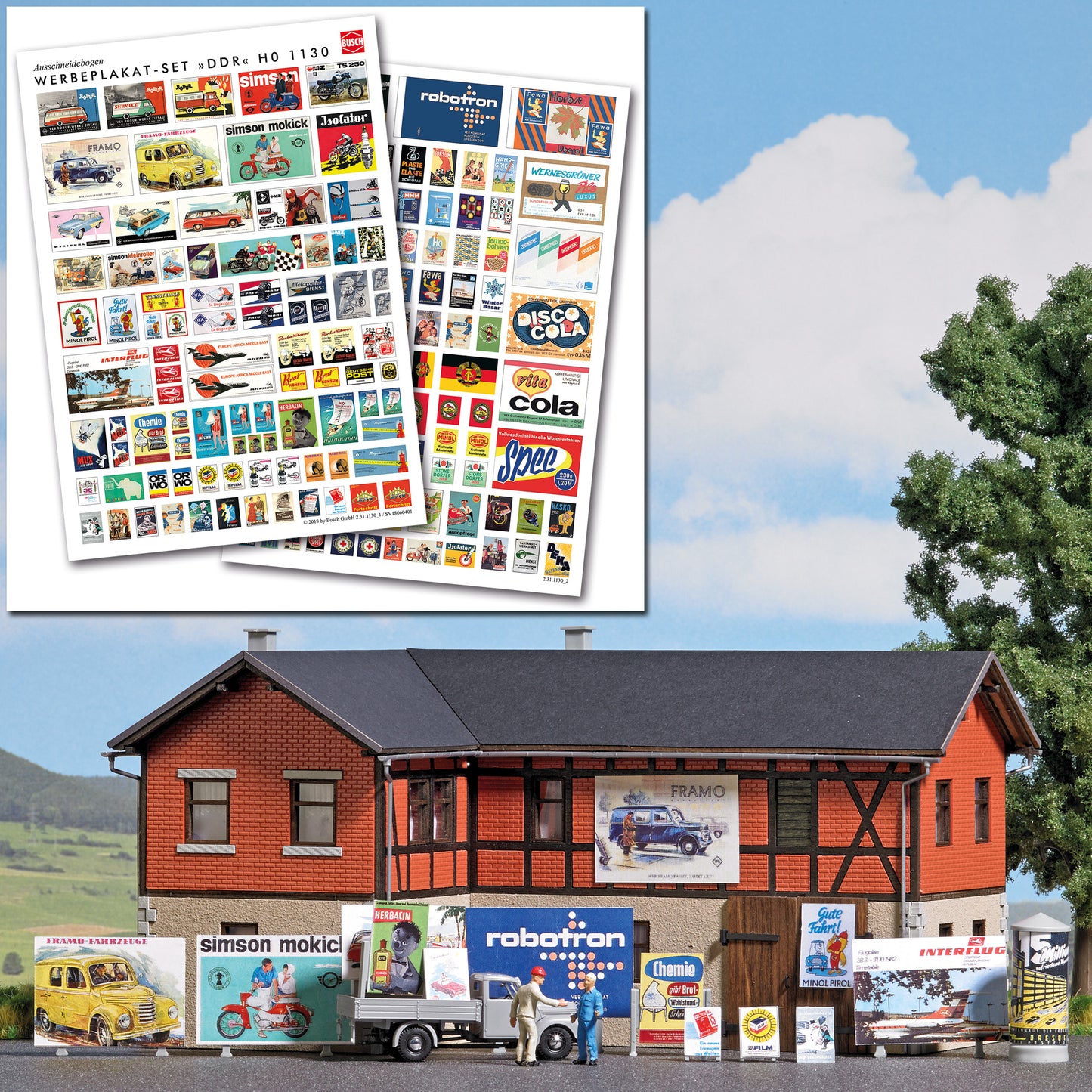 Busch 1130 - Advertisement Sign Set