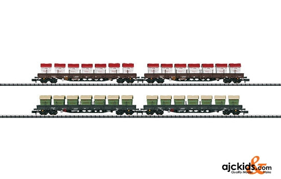 Trix 15071 - Low Side Car Set Awilog - Exclusiv 2011
