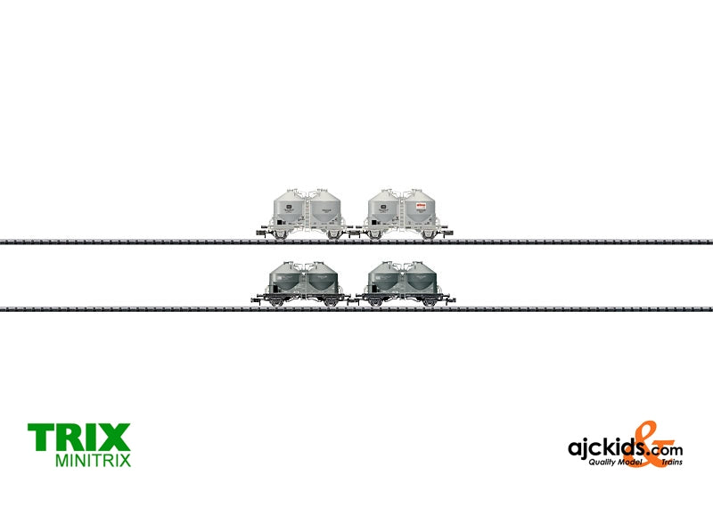 Trix 15087 - Set with 4 Cement Silo Cars