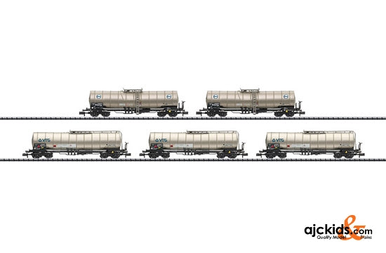 Trix 15275 - Set with 5 Chemical Tank Cars EVA/VTG