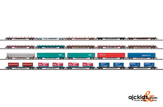 Trix 15277 - 20 Freight Cars for Alpine Transit