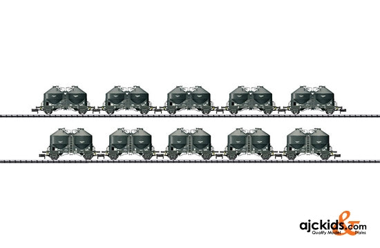 Trix 15279 - Bulk Powdered Freight Silo Car Set