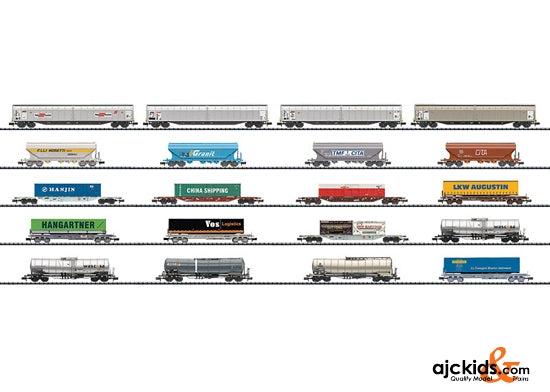 Trix 15645 - 20 Freight Cars, Alpine Transit