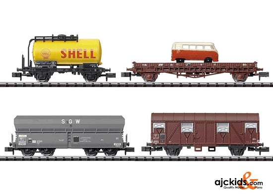 Trix 15655 - Four Freight Cars