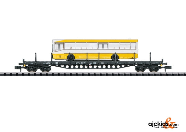 Trix 15861 - DB Freight Car with City Bus; Era IV
