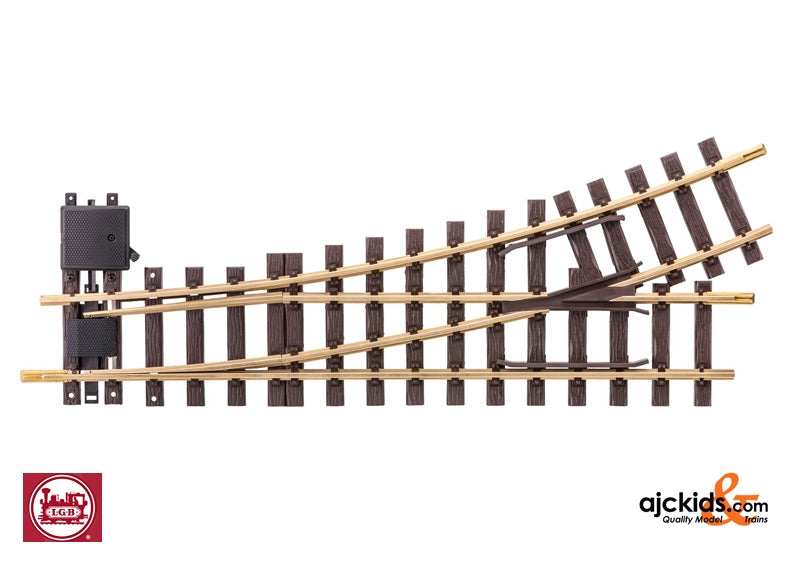 LGB 16140 - Left Manual Turnout R3; 22.5 degrees