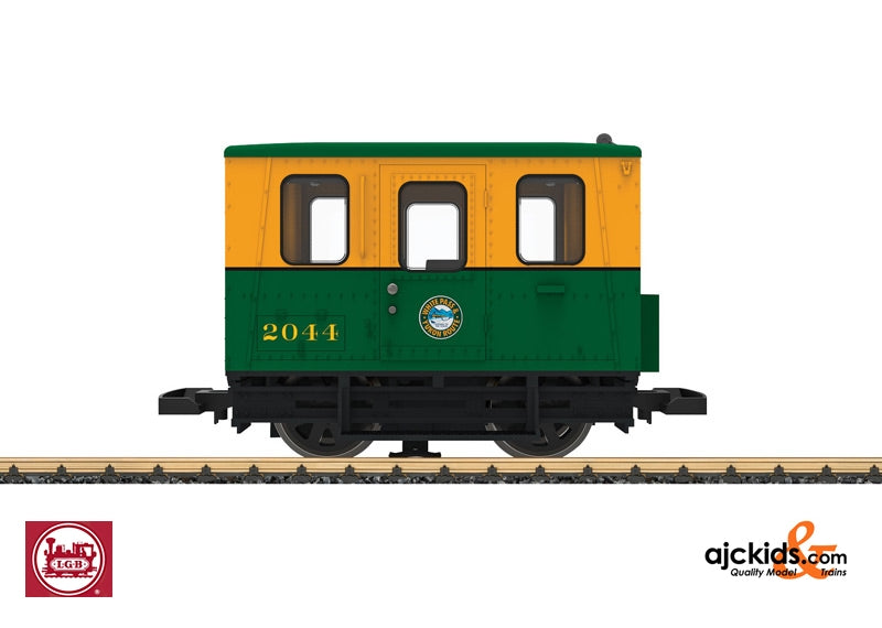 LGB 20061 - WP&YR Gang/Motor Car, yellow / green