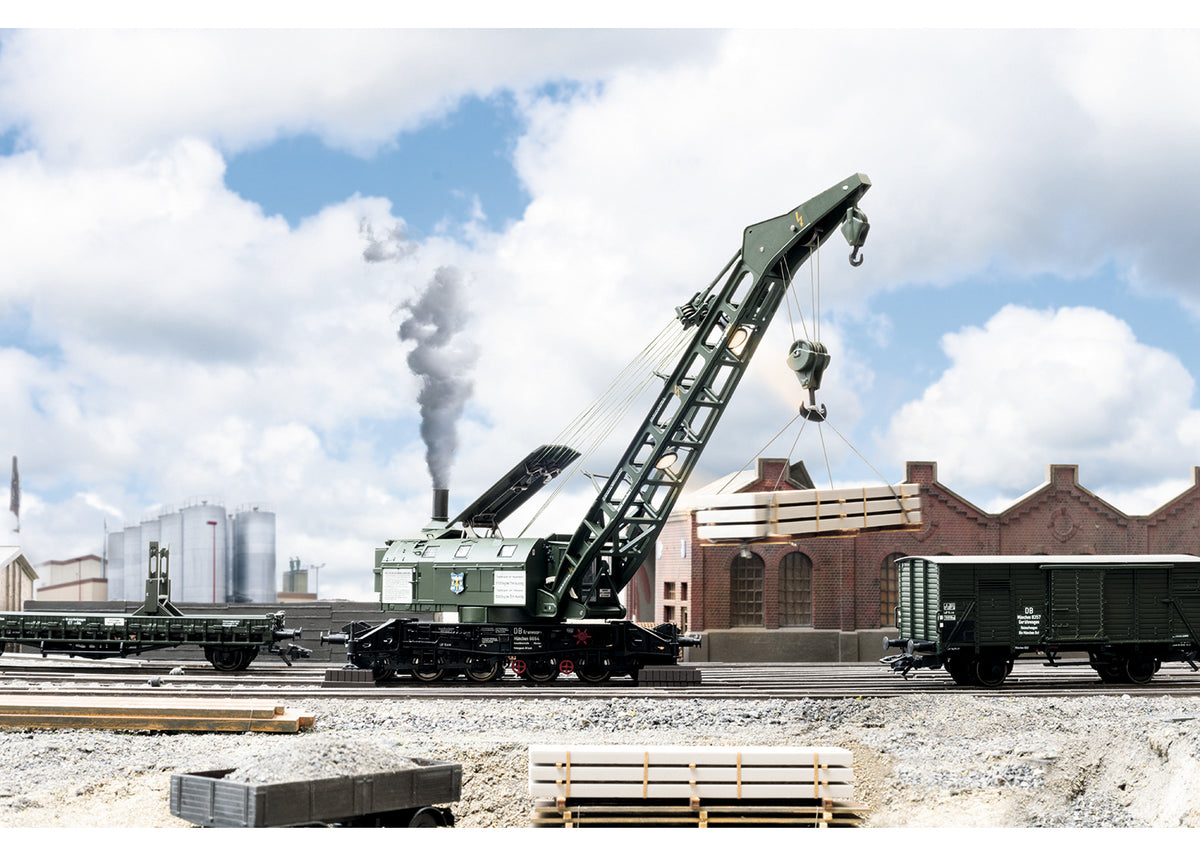 Trix 23057 - Digital DB Ardelt 57 Metric Ton Steam Crane; Era IIIb