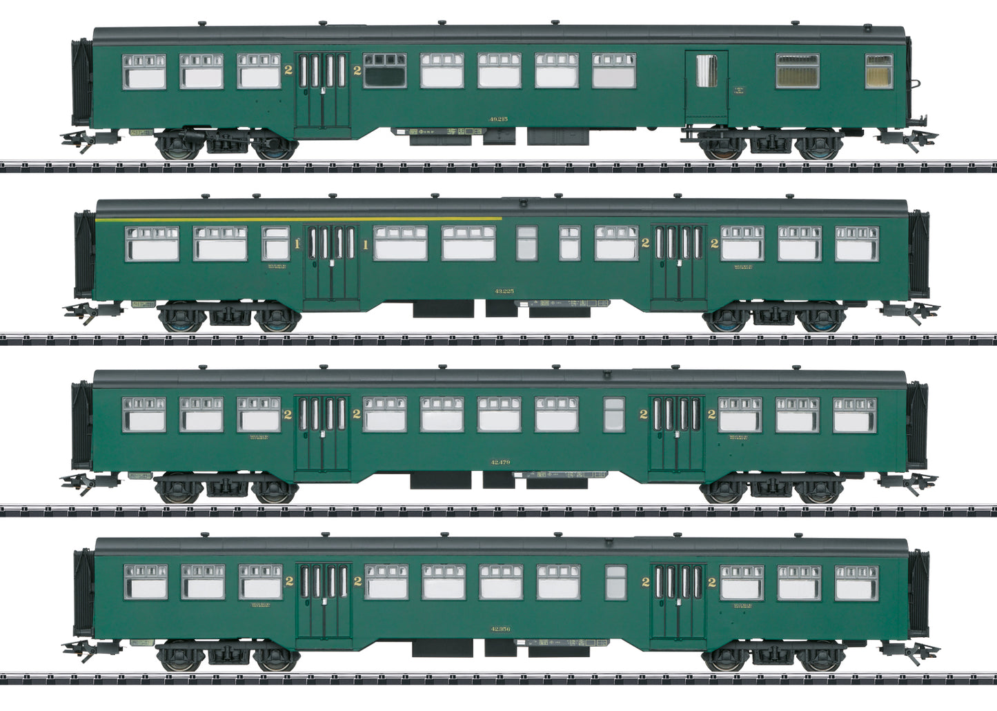 Trix 23221 - M2 passenger car set SNCB