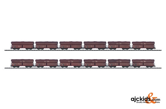 Trix 24204 - Set with 12 Freight Cars, Long Henry