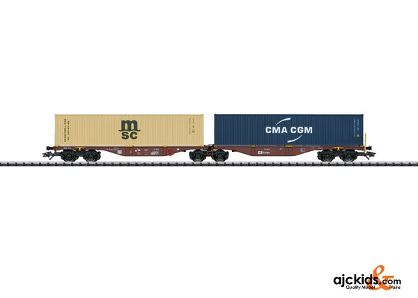 Trix 24800 - CD Cargo Type Sggrss 80 Double Container Car; Era VI