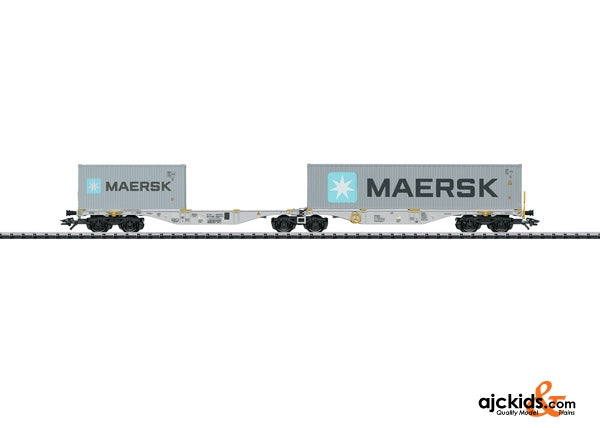 Trix 24801 - AAE Cargo Type Sggrss 80 Double Container Car; Era VI