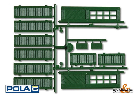 Pola 333112 - Shutters and doors, green