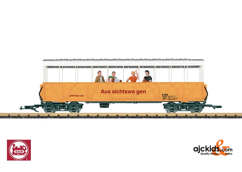 LGB 33353 - RhB Gondola Car with Sound, Era VI