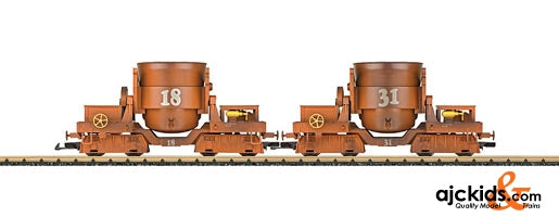 LGB 49560 - Cast Steel Ladle Car Set (2)