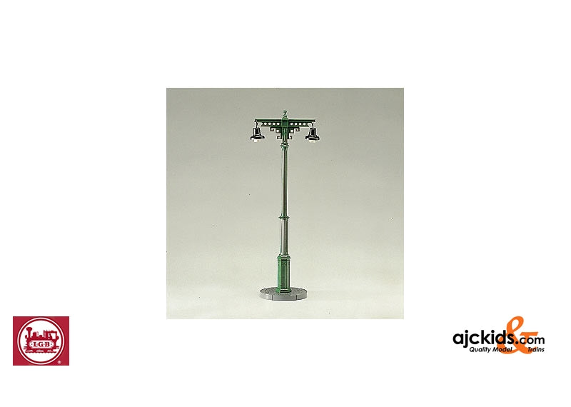 LGB 50560 - Station lamp w/twin light - G-Scale trains and garden