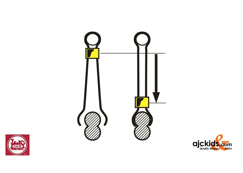 LGB 56201 - Overhead wire 680mm 12 pcs