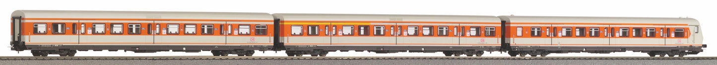Piko 58226 - 3 piece Set S-Bahn Wagen orange-gray DB AG V