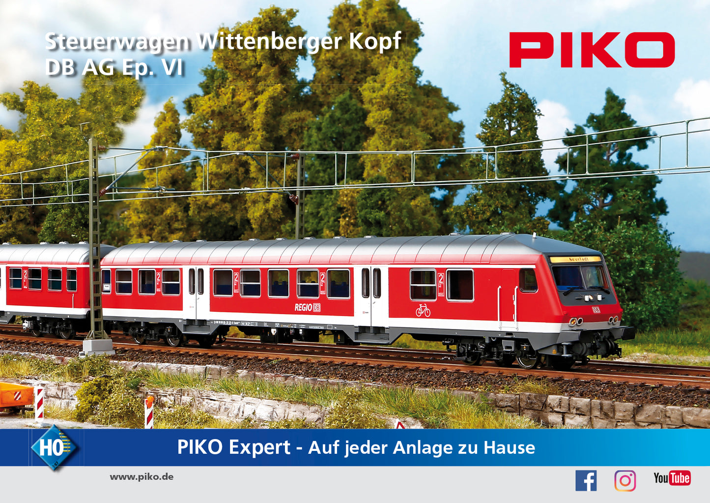Piko 58521 - Commuter Cab Car Wittenberg DB VI (AC 3-Rail)