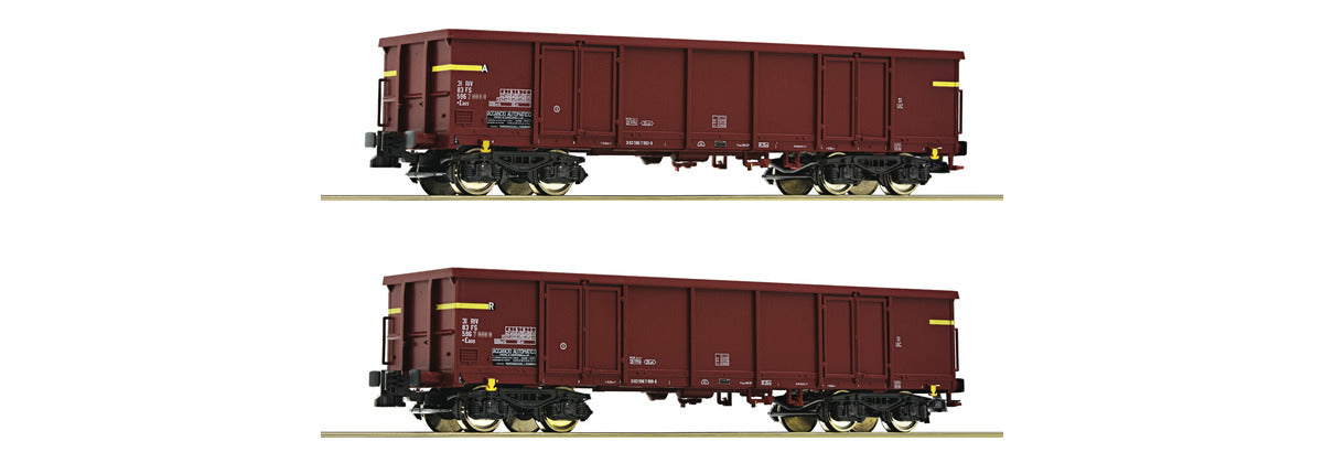Roco 76127 - 2 piece set: Open goods Cars
