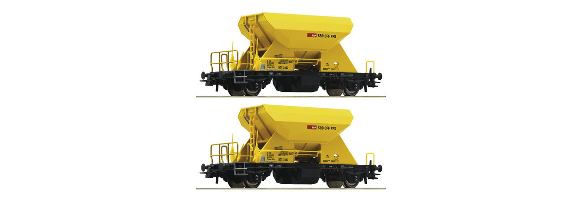 Roco 67154 - 3 piece set: Self-unloading hopper Cars, Logserv