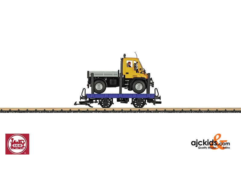 LGB 94259 - Stake Car with Unimog